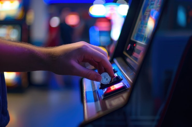 Antarmuka Live Dealer keongtogel dengan dealer di studio dan kontrol taruhan di layar